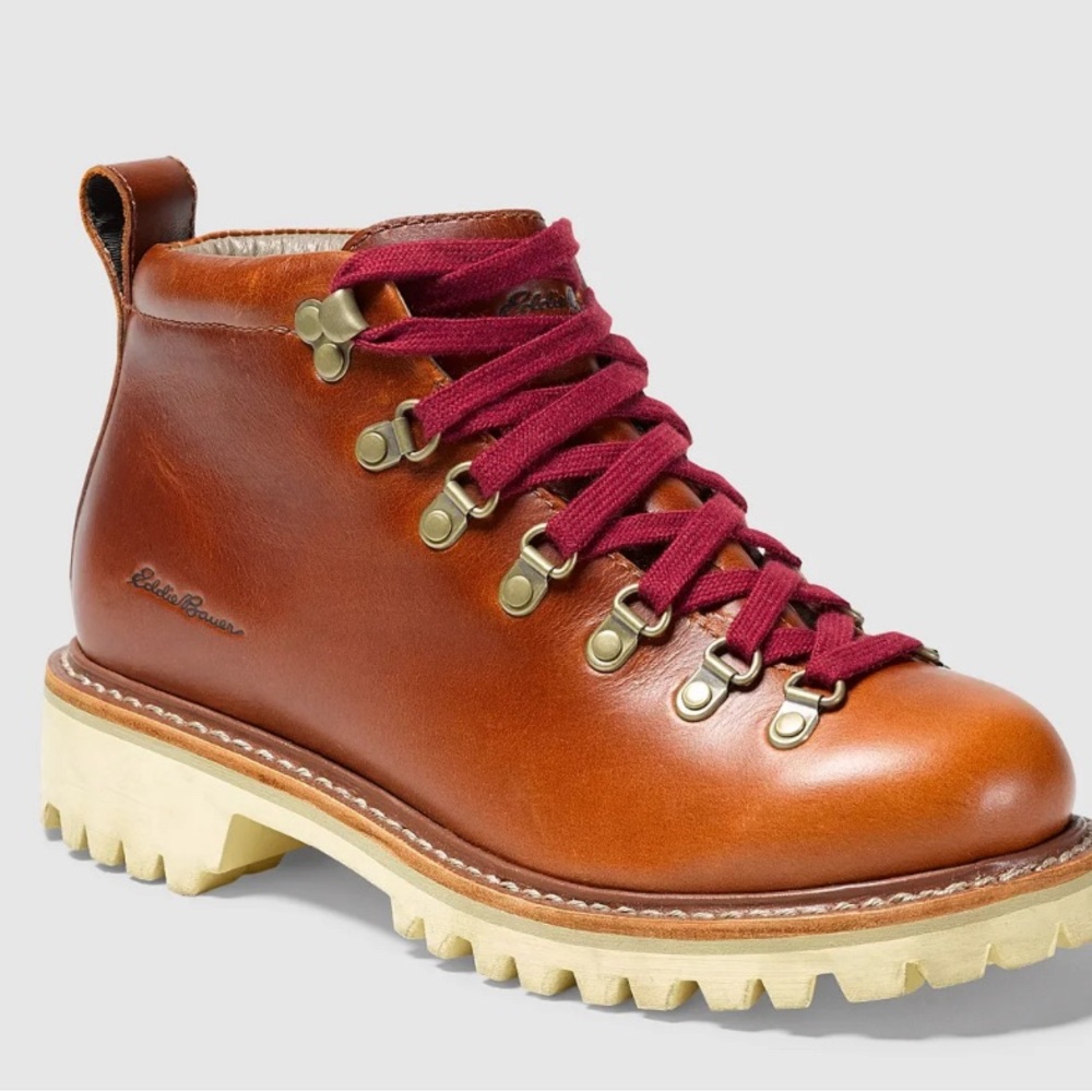 Women’s Eddie Bauer K-6 waterproof leather boots in paprika size 11